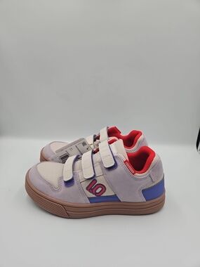 adidas Kids Lavender and Red Velcro Sneakers